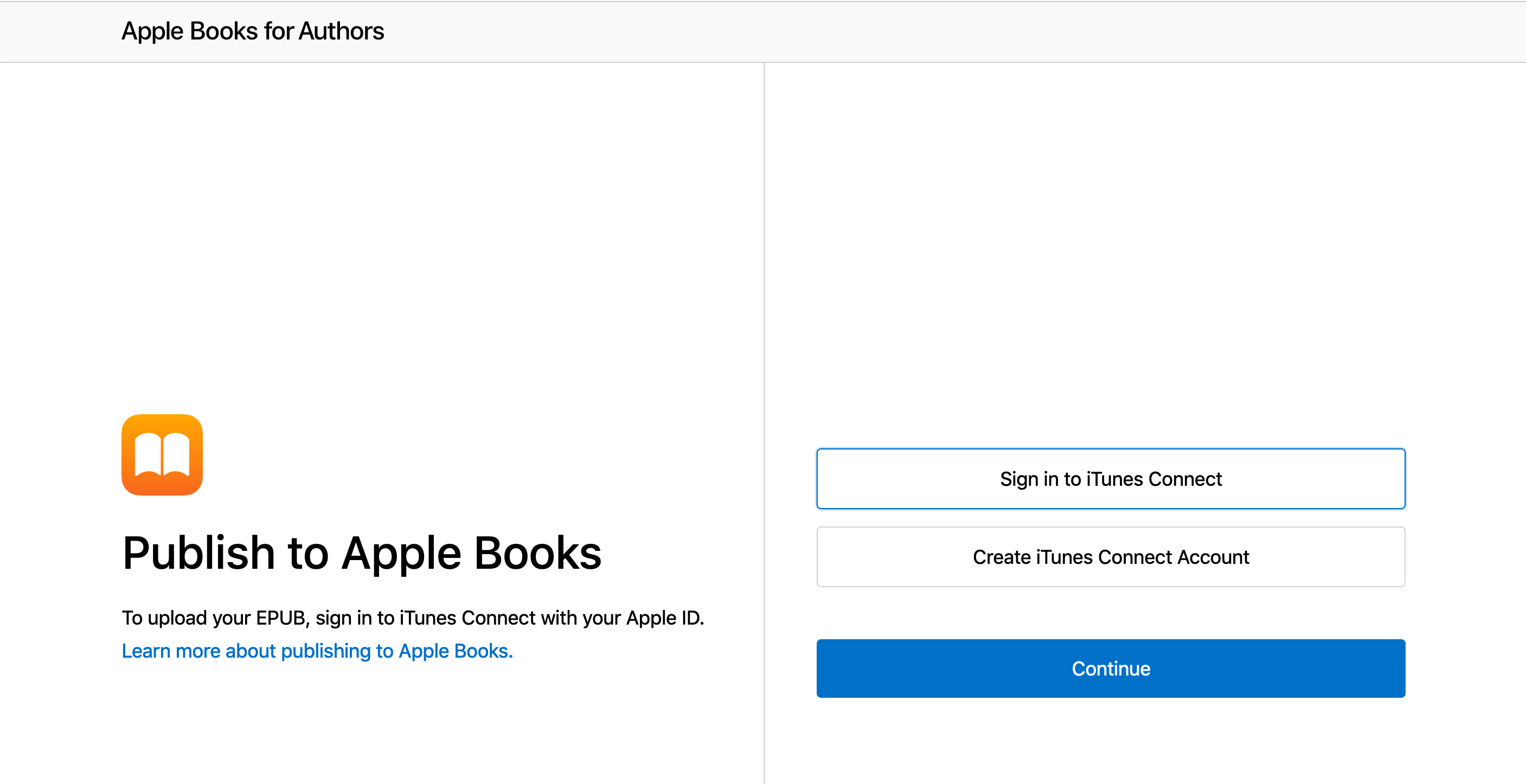 Sign in to iTunes Connect